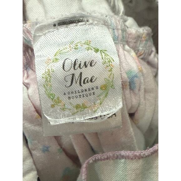 Olive Mae Handmade Unicorn Dress 2T Polka Dots Ruffles EUC Boutique Quality - Picture 5 of 8